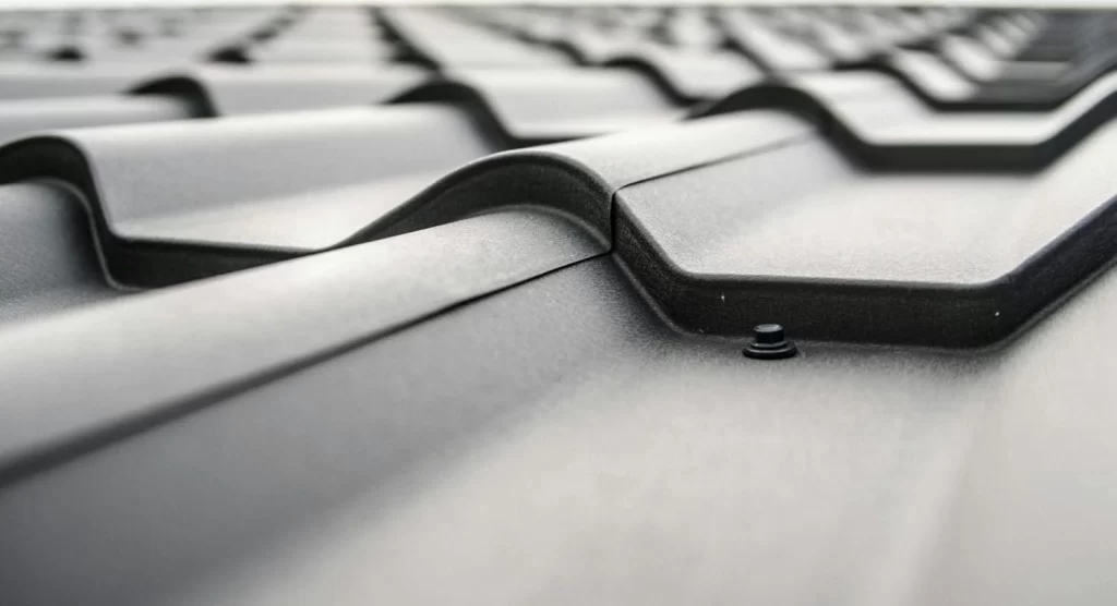 Tile to metal roof replacement in Sydney showing new metal sheets installed